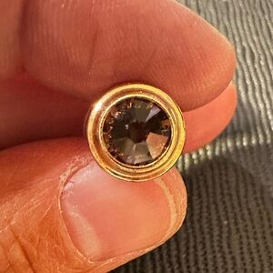 Alex and Ani Gold Tone Citrine Gemstone Earrings